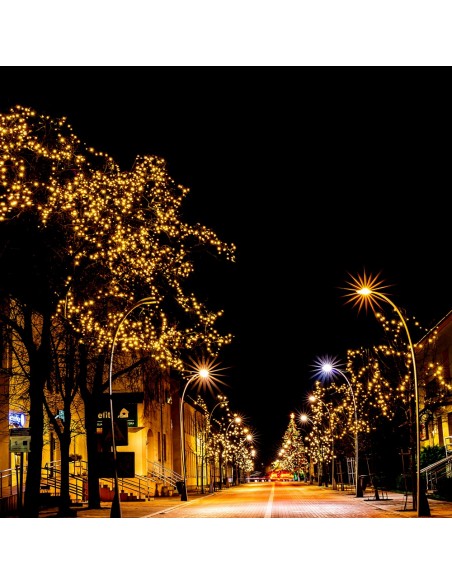 Profesionali AdamLights smulkių lempučių lauko girlianda | IP67, 600 LED, 100 m.