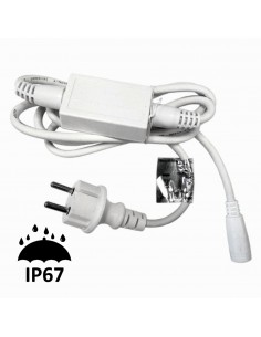 Maitinimo adapteris AdamLights girliandoms | IP67, 180 cm. 2