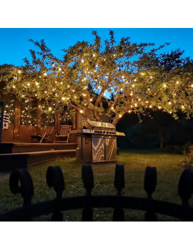 5 m ilgio LED girlianda “Party Lights” | IP44, Juodas laidas, 10 lempučių (kas 50 cm)