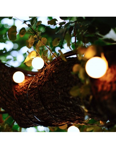 5 m ilgio LED girlianda “Party Lights” | IP44, Baltas laidas, 10 lempučių (kas 50 cm)