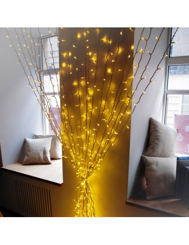 Profesionali AdamLights lauko girlianda šviesos užuolaida | IP67, 600 LED, 200x300 cm